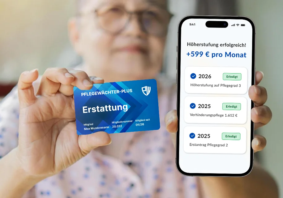 Rückerstattung der Pflegekasse für Pflegewächter Services